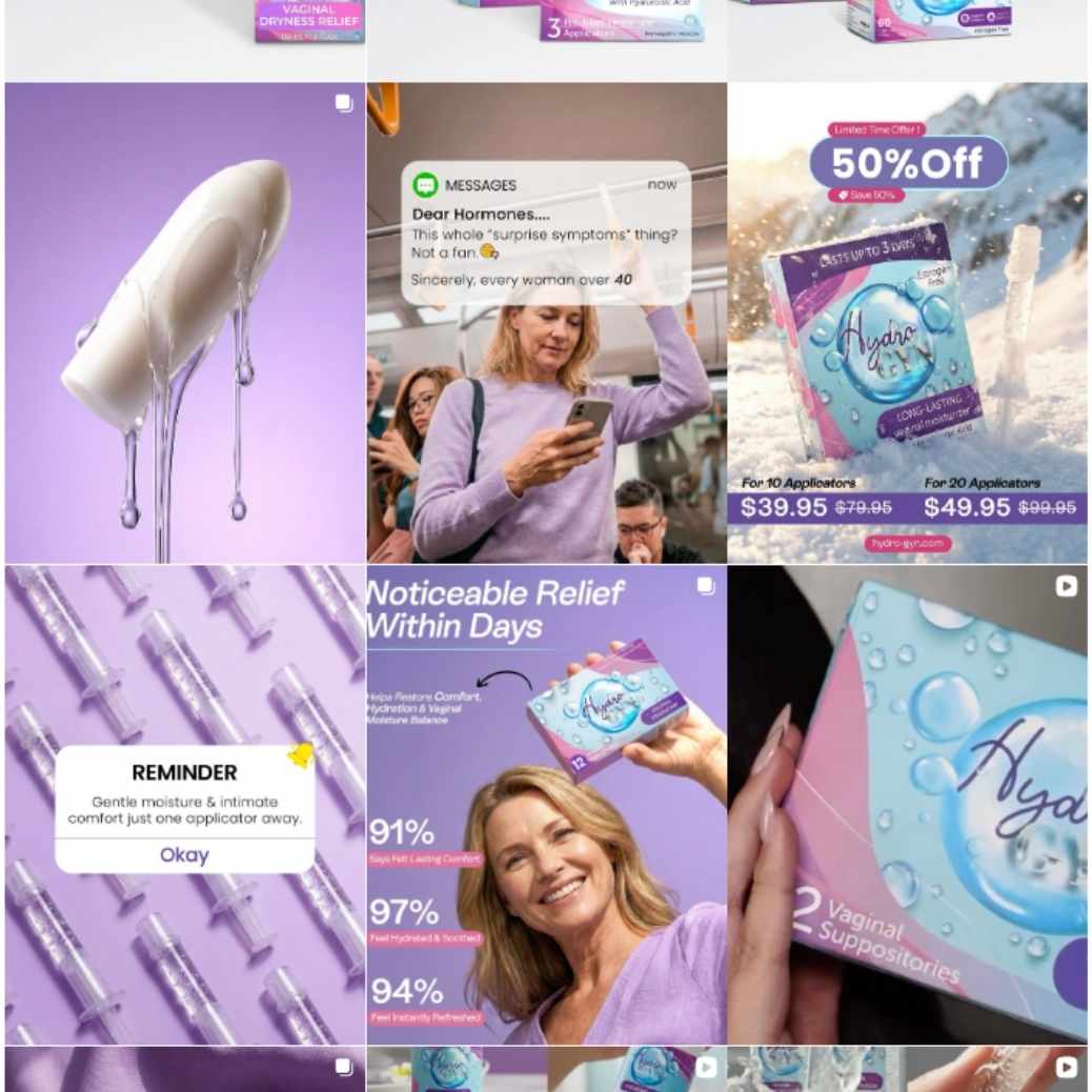 HydroGYN Instagram post design