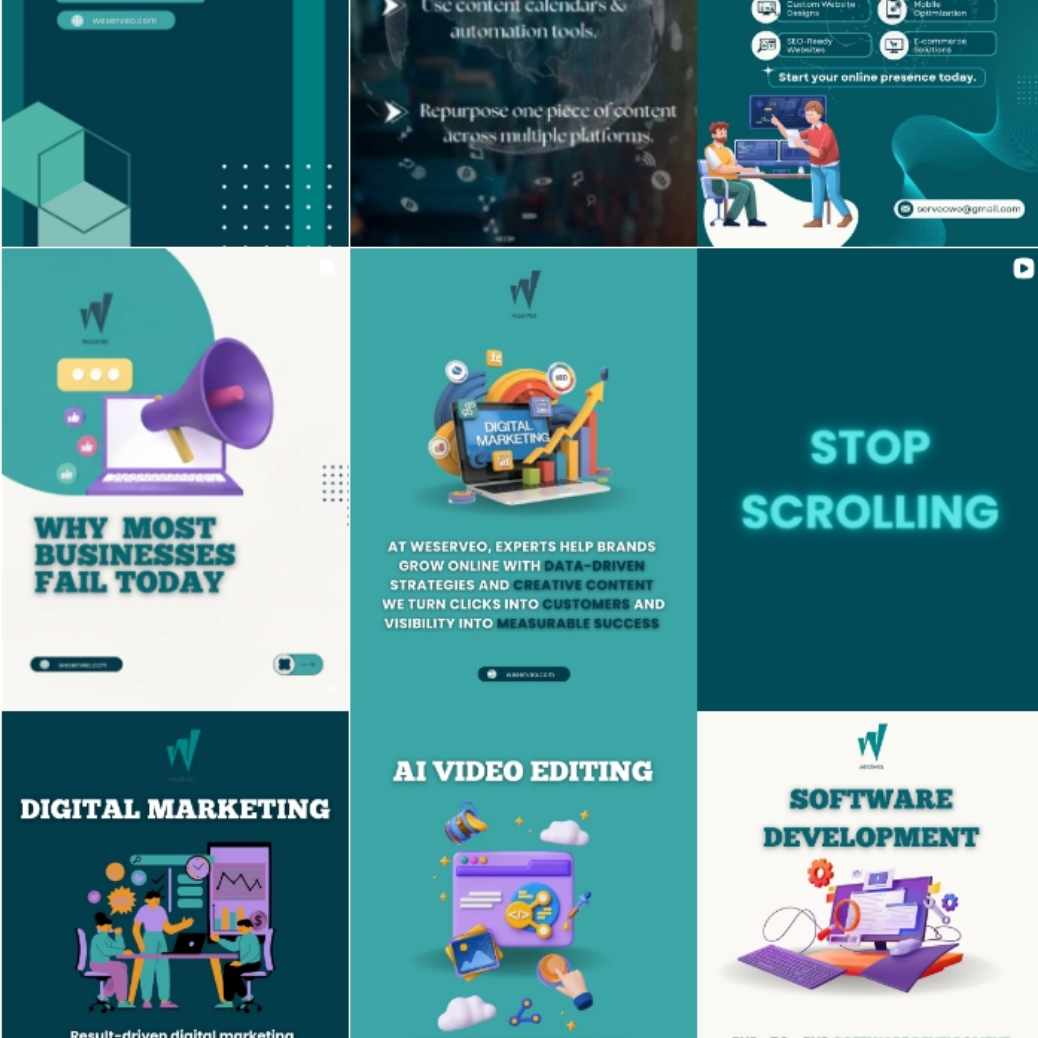 We Serveo Instagram post design